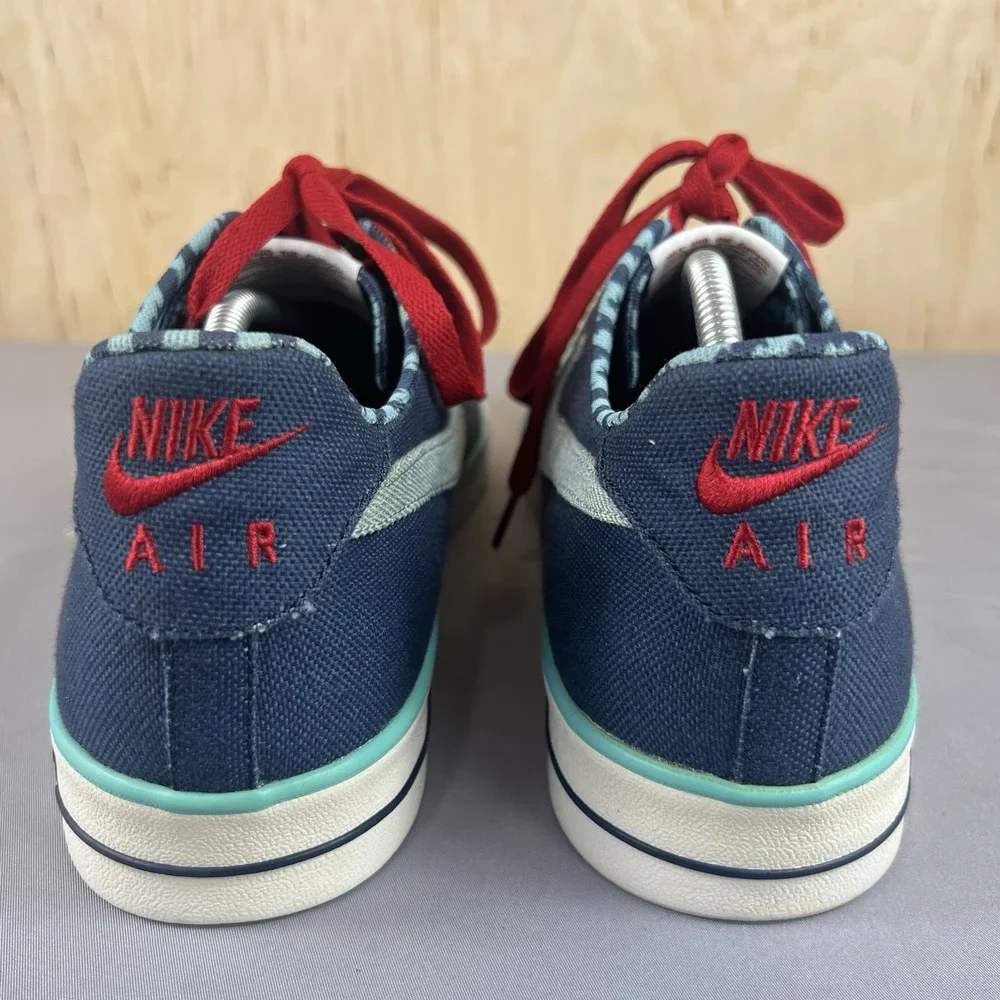 Nike Air Force 1 Low AC iD Blue Canvas Sneakers Men's Size 12 689344-991 Used